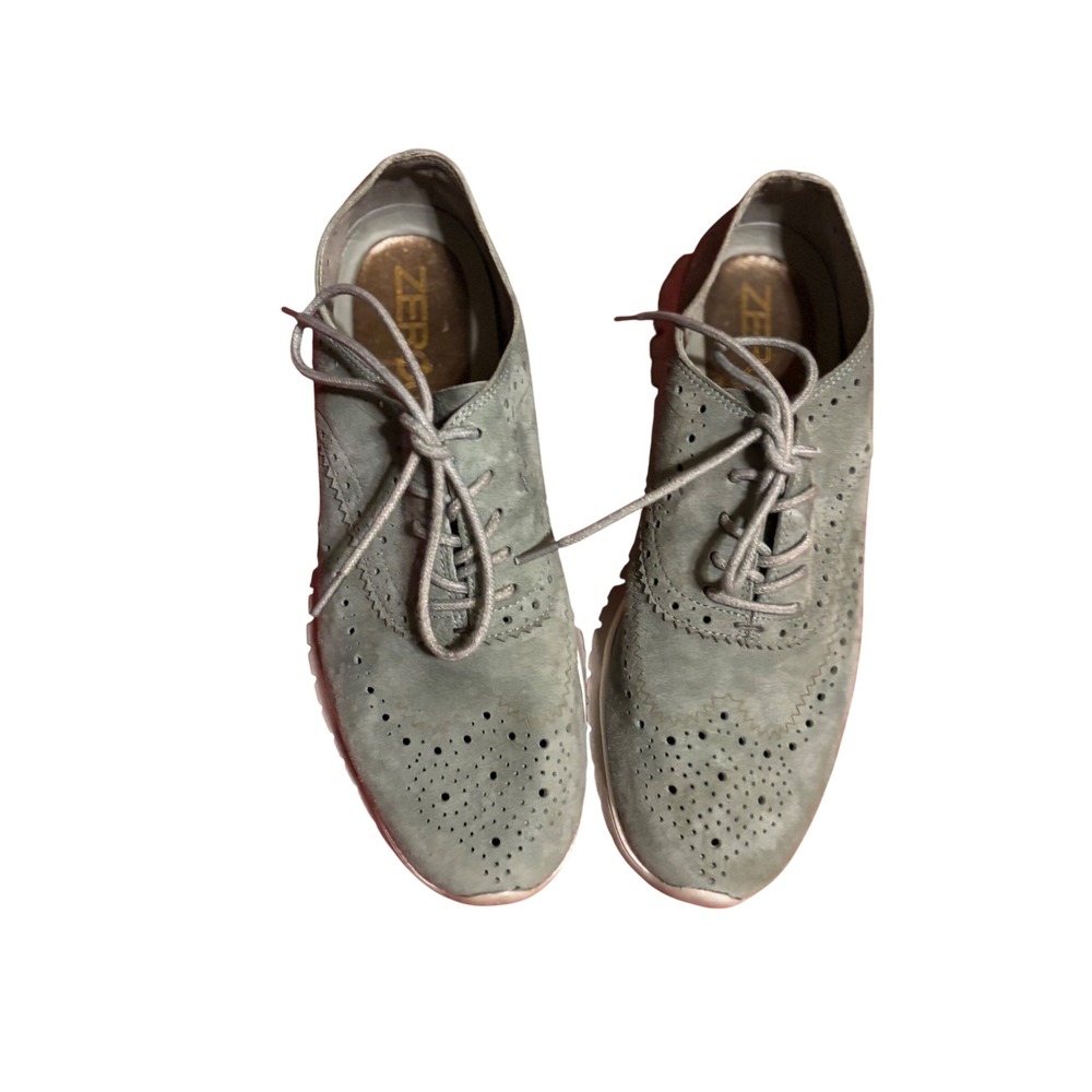Cole Haan Women's‎ Shoes 6 Zerogrand Wing Tip Oxford grayish Suede
